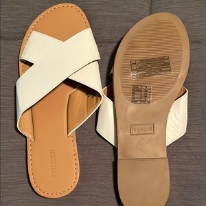 Forever 21 White Minimalist Sandals